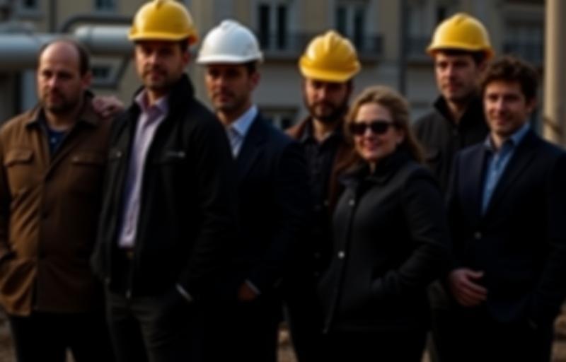 Photo de l'équipe de Construction Bâtiment Services sur un site de projet