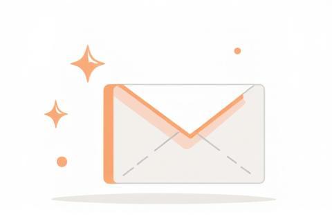 Illustration représentant une newsletter ou une boîte aux lettres